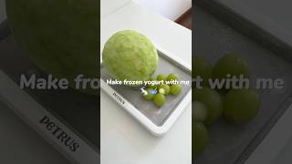 Make frozen yogurt with me asmr food asmrfood yogurt healthyfood foodie satisfying [upl. by Matta]