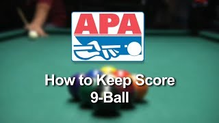 How to Keep Score While Playing 9Ball in the APA Pool League [upl. by Bremble]