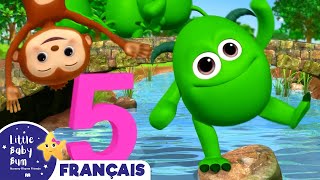 Cinq Petits Canards Singes et Monstres  Little Baby Bum en Français [upl. by Spanjian]