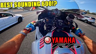 2017 Yamaha R6 ABS First Ride  It Sounds SO GOOD [upl. by Sedecrem243]