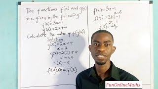 Finding fgx COMPOSITE FUNCTIONS [upl. by Macmullin]