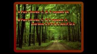 Under The Double Eagle Key of C Bluegrass Backing Track rhythm guitar track [upl. by Norej]