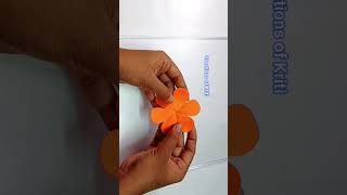 Tricolour flower making idea for Republic day and Independence day  easy Tricolour craft tutorial [upl. by Antonetta]