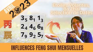 Fengshui Avril 2023  énergies du mois Ba Zhai étoiles volantes [upl. by Ettezoj]