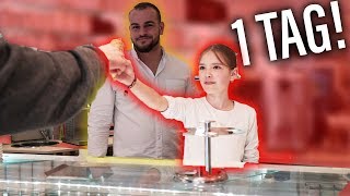 Meine Schwester 12 übernimmt für 1 Tag die Eisdiele 😳Sind die Kunden zufrieden [upl. by Ahsiruam]