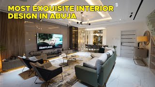 touring a ₦220 MILLION289500 Home with the most exquisite interior design amp Cinema in Abuja [upl. by Chlo]