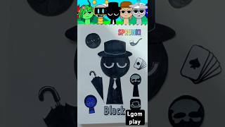 🌈diy sticker🌈 인크레디박스 스프런키 블랙 스티커 Incredibox SPRUNKI Black diy sticker sticker [upl. by Norahc]