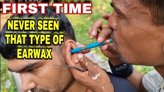 Indian BarberUnbelievable Earwax Ear Cleaning By Different Tools Must Watch [upl. by Domella]