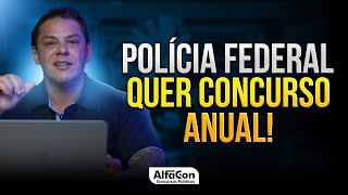 CONCURSO DA POLÍCIA FEDERAL TODO ANO MITO OU REALIDADE  AlfaCon [upl. by Adlihtam896]