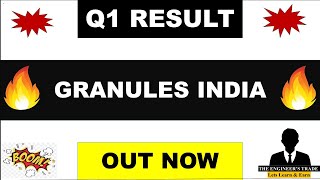 Granules india Q1 Results 2024  granules india latest news  granules india share  granules india [upl. by Rj]