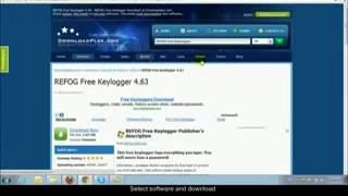 Downloading and installing Refog Keylogger [upl. by Adnert]