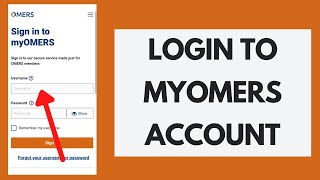 Omers Login  How to Sign in to MyOmers Account [upl. by Aiksa]