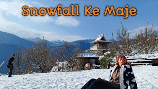 Snowfall Ka Full Anand  Snowfall Vlog Himachal Pradesh  snow himachal kritika shimla snowfall [upl. by Farlee387]