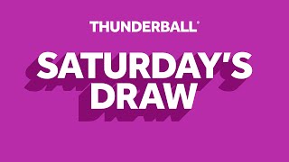 The National Lottery Thunderball draw results from Saturday 21 September 2024 [upl. by Yllac]