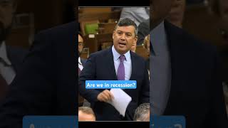 We are in recession MP Michael Chong debating in Parliament [upl. by Ulyram]