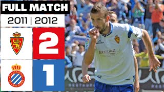 Real Zaragoza  RCD Espanyol 21 20112012 PARTIDO COMPLETO [upl. by Lanrev]