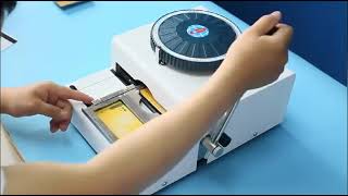 72 Character PVC Card Embosser Stamping Machine Credit ID VIP Magnetic Embossing [upl. by Yerg411]