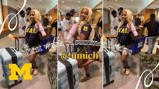 first week at the university of michigan  umich summer bridge move in vlog  sanaah naimah [upl. by Aynatal]