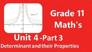 Grade 11 Maths Unit 4 part 3  Inverse of Matrix and Crammer’s Rule [upl. by Mariya]