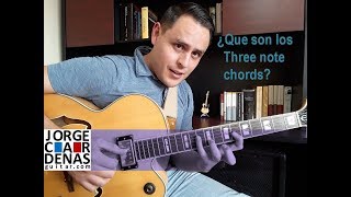 Three note chords Jazz  Jorge Cárdenas [upl. by Anawek]