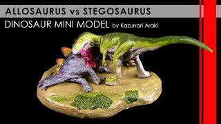 Allosaurus vs Stegosaurus by Kazunari Araki  Favorite ® Unboxing amp Review [upl. by Sherrie]