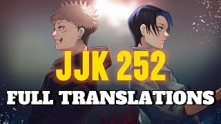 JJK 252 FULL TRANSLATIONS  Jujutsu Kaisen [upl. by Pavlov957]