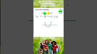 How to Solve a Quadratic Inequality  GCSE Maths OCR AQA EdExcel shorts [upl. by Wiltshire908]