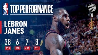 LeBron James Dominant Performance amp Buzzer Beater vs Toronto [upl. by Laney]