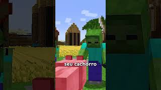 CÉU OU INFERNO PARA O CÃO UMA HISTÓRIA TRISTE DO MINECRAFT 🔗 shorts [upl. by Balough582]