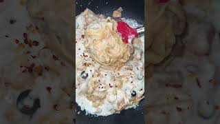 Alfredo pasta youtubeshorts food indiancuisine foodcookingchannel chocolatecakerecipe [upl. by Aprile886]