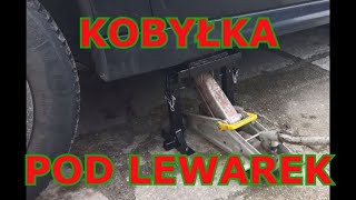 Rewelacyjna kobyłka podnośnik pod samochód domowej roboty Jack stand homemade [upl. by Yttik]