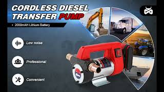 Mxmoonant 12GPM Cordless Diesel Transfer Pump [upl. by Hanley]