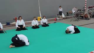 AIKIDO FOUNDATION KOBAYASHI RYU  Gembal Shihan for Japan Maritime Selfdefense Forces [upl. by Nolla]