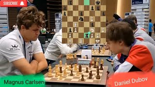 Magnus Carlsen Checkmated Daniel Dubov  Ruy López Opening Morphy Defense ♟️ [upl. by Stephani]