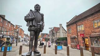 StratfordUponAvon  William Shakespeares Birthplace  Walking Tour [upl. by Ahsimot331]