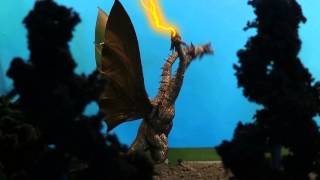 King Ghidorah Stop Motion Test [upl. by Ayrb209]