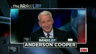 Anderson Cooper on RidicuList for 2nd giggle fit [upl. by Pancho]