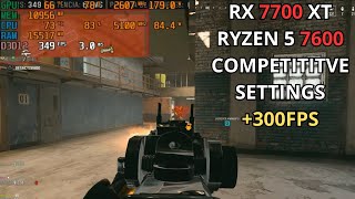 RX 7700 XT  Ryzen 5 7600  Call Of Duty Warzone 3  1080p Competitive Settings [upl. by Ilehs]