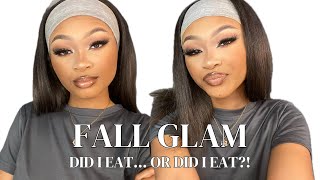 Fall Glam Vibes 🍂  My First FallThemed Makeup Look for Vlogtober Day 2 [upl. by Jenny]