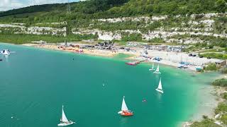 St Andrews Lake Water Park Halling Kent By Air [upl. by Gayler849]