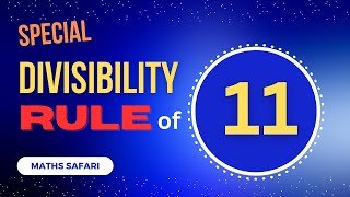 Learn the Genius Divisibility Rule for 11 – Quick and Easy Math Trick for Instant Results [upl. by Aicilef842]