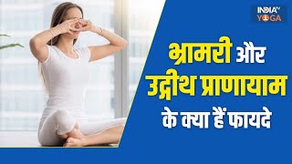 Bhramari amp Udgeeth Pranayama  क्या Bhramari amp Udgeeth Pranayama करने का सही तरीका क्या हैं फायदे [upl. by Nerad423]