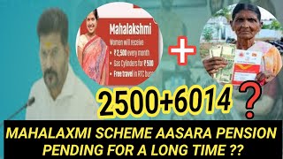 Mahalaxmi Scheme Received   Aasara Pension Received   Scheme pending in Telangana latest update [upl. by Assirhc]