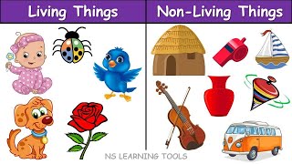 living things and non living things  Living and non living things for kids  What are living things [upl. by Lael]