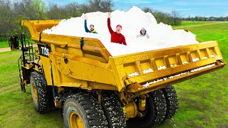 I Filled My Dump Truck With Packing Peanuts [upl. by Aylat376]