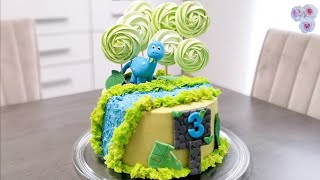 Dino Cake Topper aus Fondant für Torte  Dinosaur  динозавр из мастики 33 [upl. by Ordisy861]