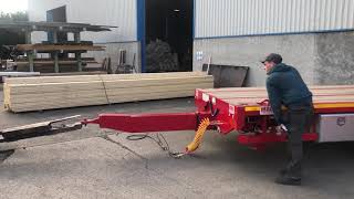 MAC Extending Drawbar on Flatbed Trailer [upl. by Duvall]