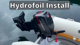 How to INSTALL a HYDROFOIL On An Outboard Motor  Stingray Classic Jr [upl. by Phillips956]