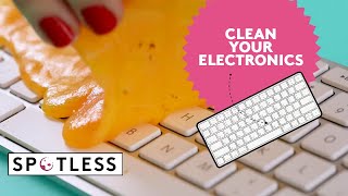 How to SAFELY Clean Personal Electronics  Cell Phone Keyboard amp Earbud Cleaning Hacks  Spotless [upl. by Newkirk844]