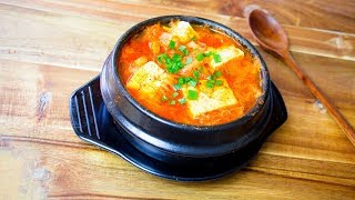 Kimchi Jjigae  Easy Kimchi Stew [upl. by Ttevy]